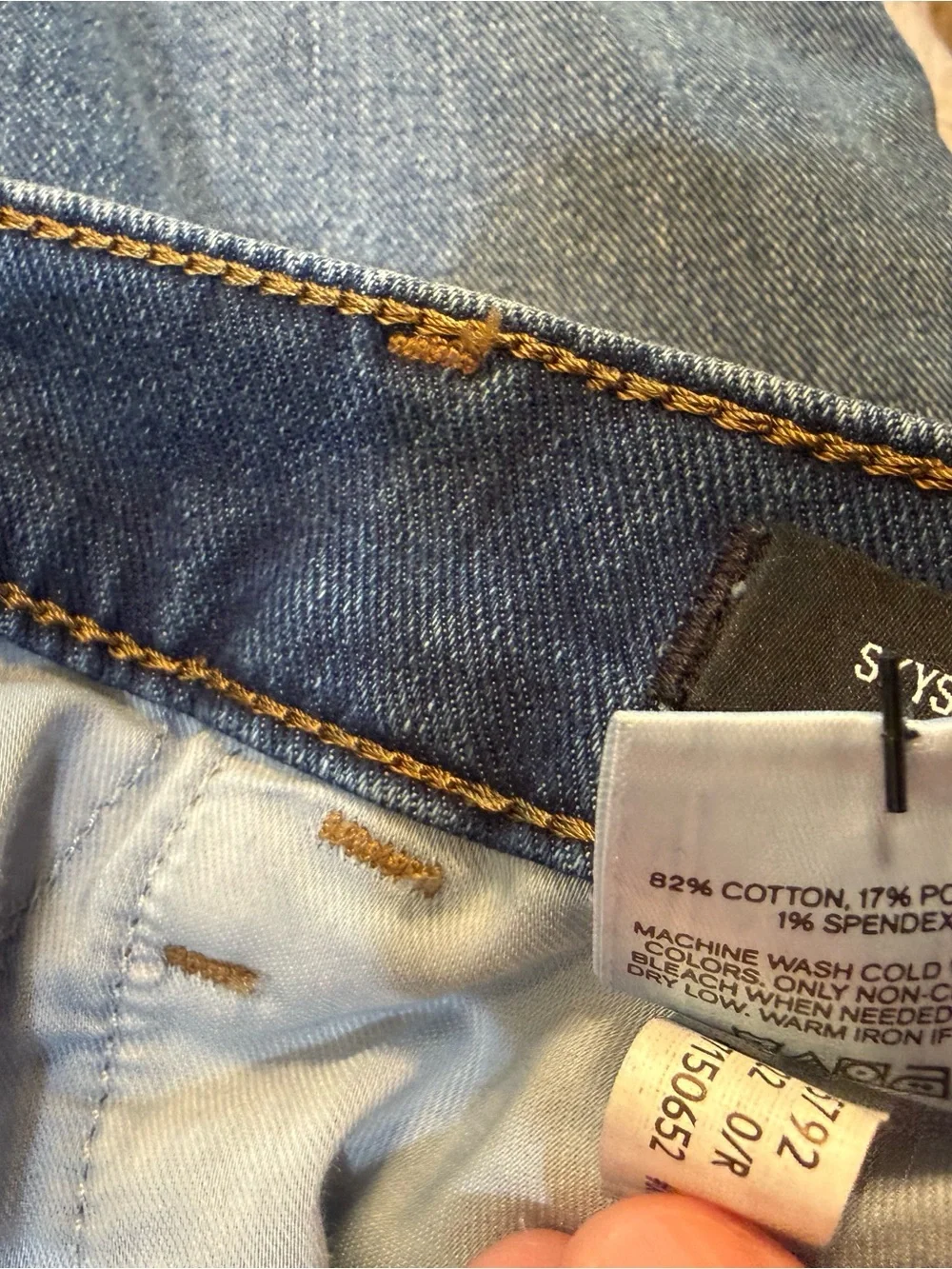 Express Mid-Rise Dark Blue Flare Jeans